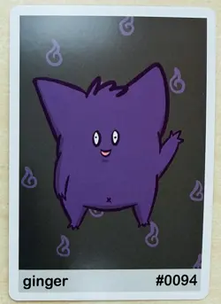 Ginger (Gengar) #94 - Gen 1 Pookiemoot Fan Art - Pokemon - Image 1