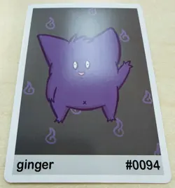 Ginger (Gengar) #94 - Gen 1 Pookiemoot Fan Art - Pokemon - Image 2