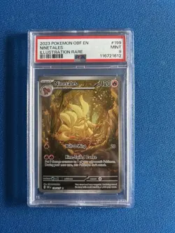 2023 Pokemon Obsidian Flames OBF en Illustration Rare #199 Ninetales PSA 9 Mint - Image 1