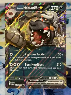 Arven's Mabosstiff ex Double Rare - 139/182 - Destined Rivals Pokemon 2025 NM/M - Image 1