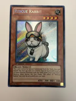 YUGIOH Secret Rare Rescue Rabbit PHSW-EN037 1st Edition - Image 1