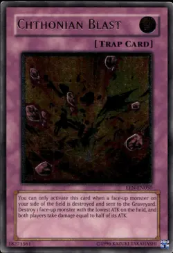 Chthonian Blast EU Unl Ed Ultimate Rare EEN-EN050 Yu-Gi-Oh! - Image 1