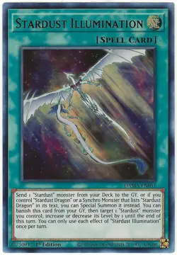 Yu-Gi-Oh! Stardust Illumination Ultra Rare 1st Edition DAMA-EN051 NM - Image 1