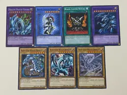 Yugioh Dragon Master Knight Blue Eyes Ultimate Black Luster Soldier Free Holo B - Image 1