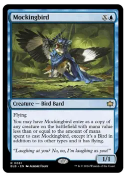 1x MTG Mockingbird - Bloomburrow Rare! NM Mint! Ships fast - Image 1