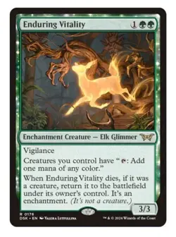 1x MTG Enduring Vitality - Duskmourn Rare! NM Mint! Ships Fast - Image 1