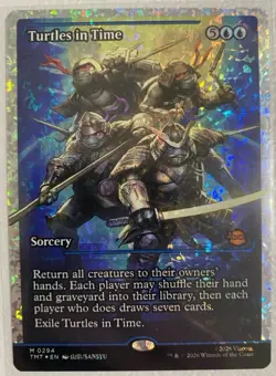 Turtles In Time (Fracture Foil) Showcase NM, Magic The Gathering - Image 1