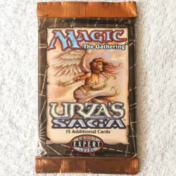 MTG 3 Booster Pack Lot: One of Each Booster Pack: Urza's Saga, Tempest & Exodus - Image 1