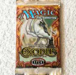 MTG 3 Booster Pack Lot: One of Each Booster Pack: Urza's Saga, Tempest & Exodus - Image 2