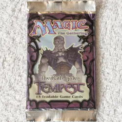 MTG 3 Booster Pack Lot: One of Each Booster Pack: Urza's Saga, Tempest & Exodus - Image 3
