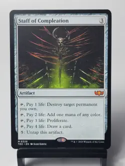 Magic the Gathering - Commander: Tarkir: Dragonstorm - Staff of Compleation - Image 1