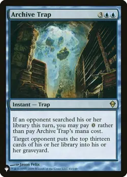 1x Archive Trap Light Play MTG Magic - Kid Icarus - - Image 1