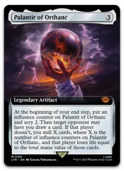 Palantir of Orthanc (Extended Art) #381 (NM) Lord of the Rings LTR Magic MTG - Image 1
