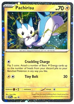 Pokemon TCG - Pachirisu SVP158 - SV: Scarlet & Violet Promo - Near Mint - Image 1