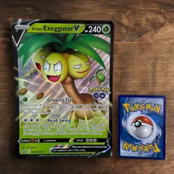 Alolan Exeggutor V SWSH225 Jumbo Oversized Promo NM Pokemon TCG Sword & Shield - Image 1