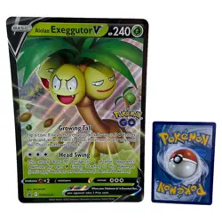 Alolan Exeggutor V SWSH225 Jumbo Oversized Promo NM Pokemon TCG Sword & Shield - Image 2