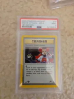 Pokemon Rocket's Sneak Attack Team Rocket 1st Edition Holo Rare #16 PSA 9 Mint - Image 1