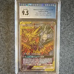 Pokemon TCG Moltres & Zapdos & Articuno GX SM210 Promo Foil CGC 9.5 2019 - Image 1