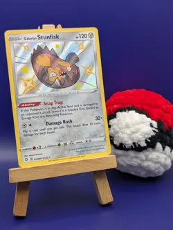Pokemon Cards Galarian Stunfisk SV088/SV122 Shining Fates Shiny Vault NM - Image 1