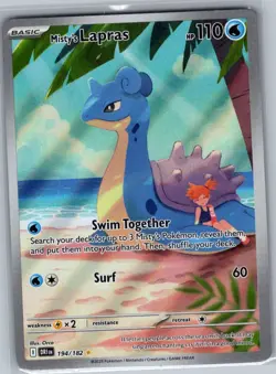 Misty's Lapras 194/182 SV10: Destined Rivals - Pokemon Card - NM - Image 1