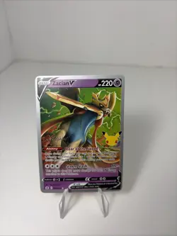 Zacian V 016/025 Celebrations Variant Pokemon 2023 World Championships Deck D - Image 1