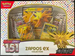 Pokemon Zapdos EX 151 Collection Box – Scarlet & Violet TCG – SEALED BRAND NEW - Image 1
