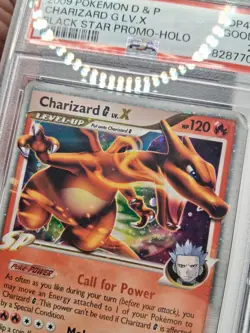 2009 POKEMON DIAMOND & PEARL BLACK STAR PROMO HOLO #DP45 CHARIZARD G LV.X PSA 2 - Image 4