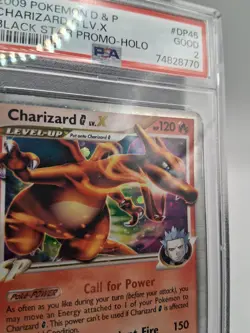 2009 POKEMON DIAMOND & PEARL BLACK STAR PROMO HOLO #DP45 CHARIZARD G LV.X PSA 2 - Image 5