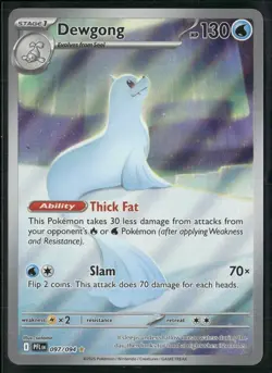 Dewgong #97/94 2025 Scarlet & Violet Phantasmal Flames Holo - Image 1
