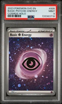SVE 005 Psychic Energy Cosmos Energies 3 SWIRLS ꩜꩜꩜ Pokemon 151 PSA 9 💎 - Image 2