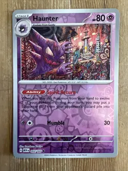 Pokemon TCG Haunter Scarlet & Violet - 151 093/165 Reverse Holo Uncommon NM - Image 1