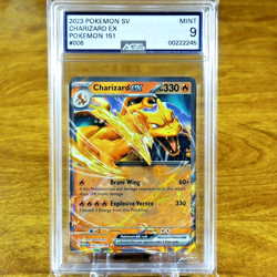 Pokemon SV 151 Charizard EX 006/165 AGS Mint 9 Holo Ultra Rare 2023 - Image 1