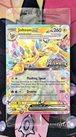 Jolteon ex [Stamped] #30 Pokemon Prismatic Evolutions Surprise box SEALED - Image 1