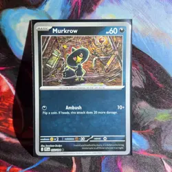 Pokemon Phantasmal Flames Murkrow 057-094 Common Reverse Holo - Image 1