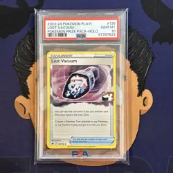 💎PSA 10 GEM MINT 2023-2024 Pokemon Play! Prize Pack LOST VACUUM #135 Holo - Image 2