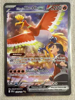 Ethan's Ho-Oh ex 230/182 Sv10: Destined Rivals Holo Pokemon 2025 Near Mint - Image 1