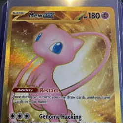 Pokemon 151, Gold Mew EX, 205/165, Holo Rare, NM/M, No Scratches! - Image 2