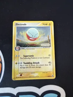 Electrode 32/92 Reverse Holo Stamp EX Legend Maker Pokemon - Image 1