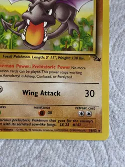 1999 Pokemon Fossil #16 Aerodactyl 1st Edition NM-MT 16/62 - Image 2