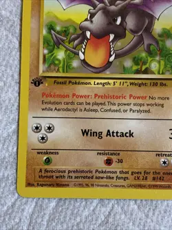 1999 Pokemon Fossil #16 Aerodactyl 1st Edition NM-MT 16/62 - Image 3
