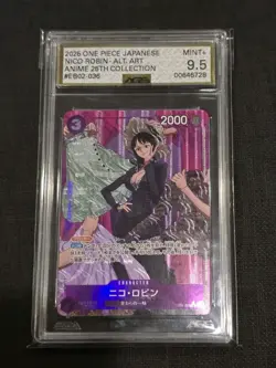 One Piece Nico Robin Rare Alternate Art EB02-036 Japanese AGS 9.5 - Image 1