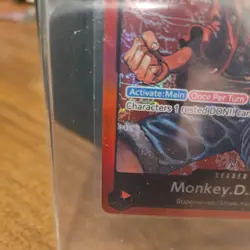 One Piece TCG MONKEY.D. LUFFY ENGLISH PRE-ERRATA FOIL LEADER NM ST01-001 EN - Image 5