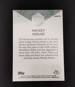 Mickey Mouse Topps Disney 100 Card 1X Recractor And 2X Base Card - Image 5
