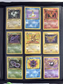 Complete 16-62 Fossil 1st Edition 1999 Non Holo Set Pokemon Cards EX-Near Mint - Image 3
