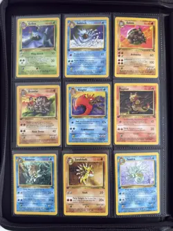 Complete 16-62 Fossil 1st Edition 1999 Non Holo Set Pokemon Cards EX-Near Mint - Image 5