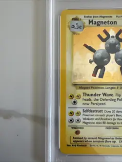 Vintage 1999 Pokemon Game Magneton-Holo Card #9: Graded PSA 5 EX-MT - Image 2