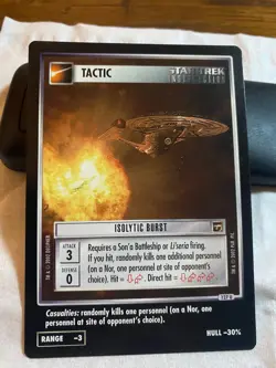 Star Trek CCG 1E TMP Set ISOLYTIC BURST Card - Image 1