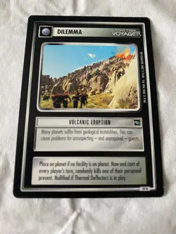 Star Trek CCG 1E Voyager VOLCANIC ERUPTION Rare Card NEVER PLAYED - Image 1