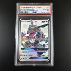 PSA 10 Rayquaza GX 177a Pokemon Hidden Fates Promo Full Art Holo Card - Image 1
