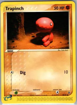 Trapinch 78/97 Non Holo Dragon - Pokemon Card - NM - Image 1